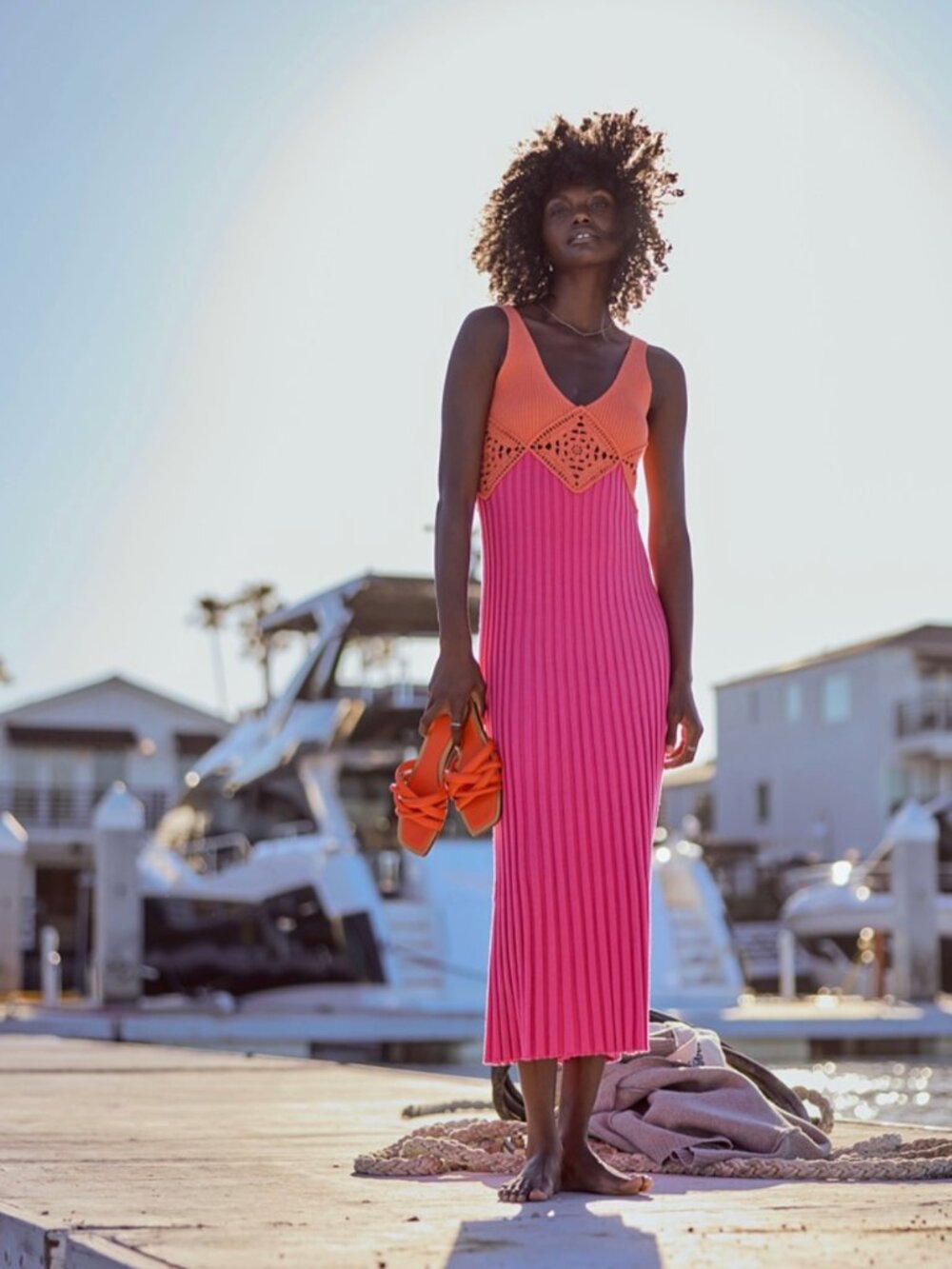 Rails | Taryn Dress in Papaya